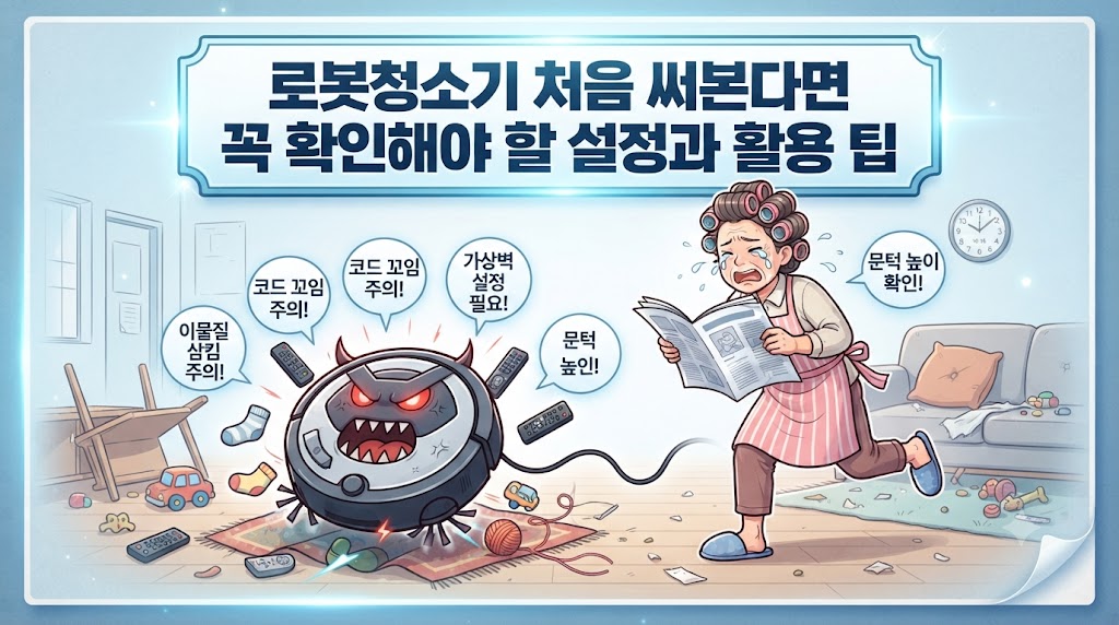 로봇청소기 처음 써본다면 꼭 확인해야 할 설정과 활용 팁