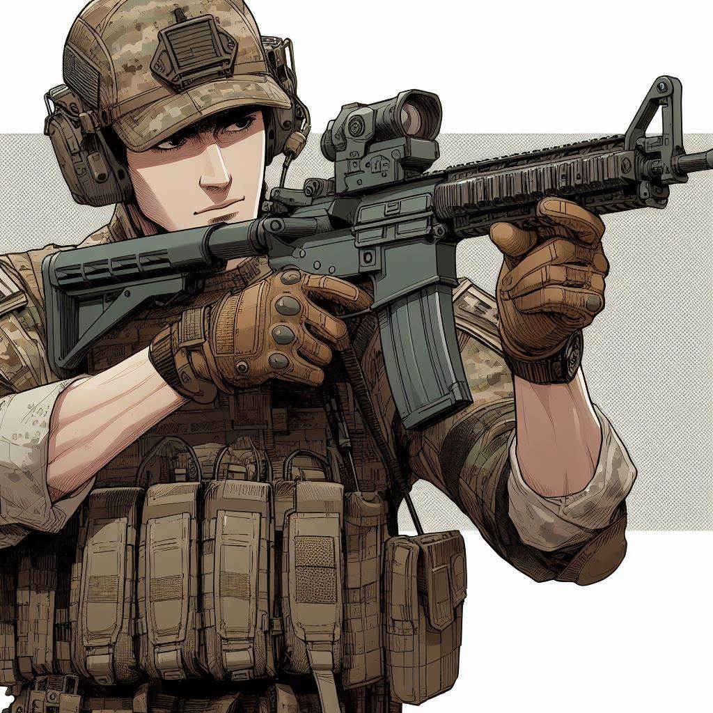 군인 만화 캐릭터