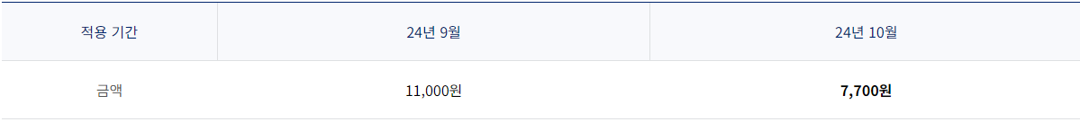 10월 국내선 유류할증료