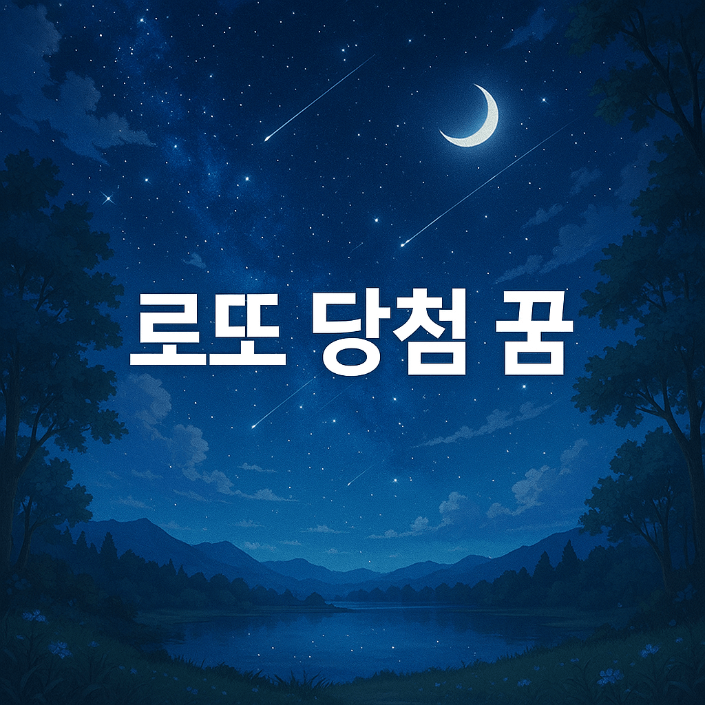 로또 당첨 꿈 해몽