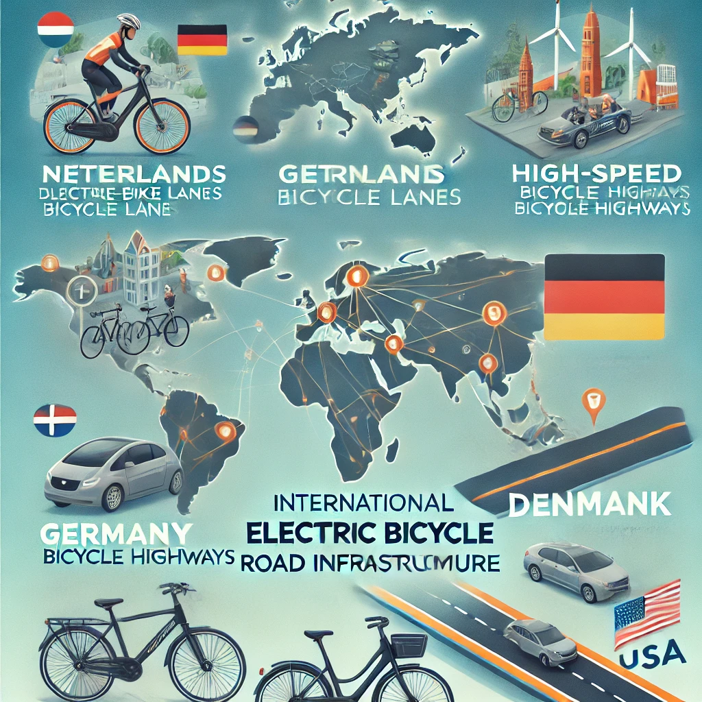 전기자전거 전용 도로의 해외 사례 비교 및 국내 적용 가능성에 대한 인포그래픽