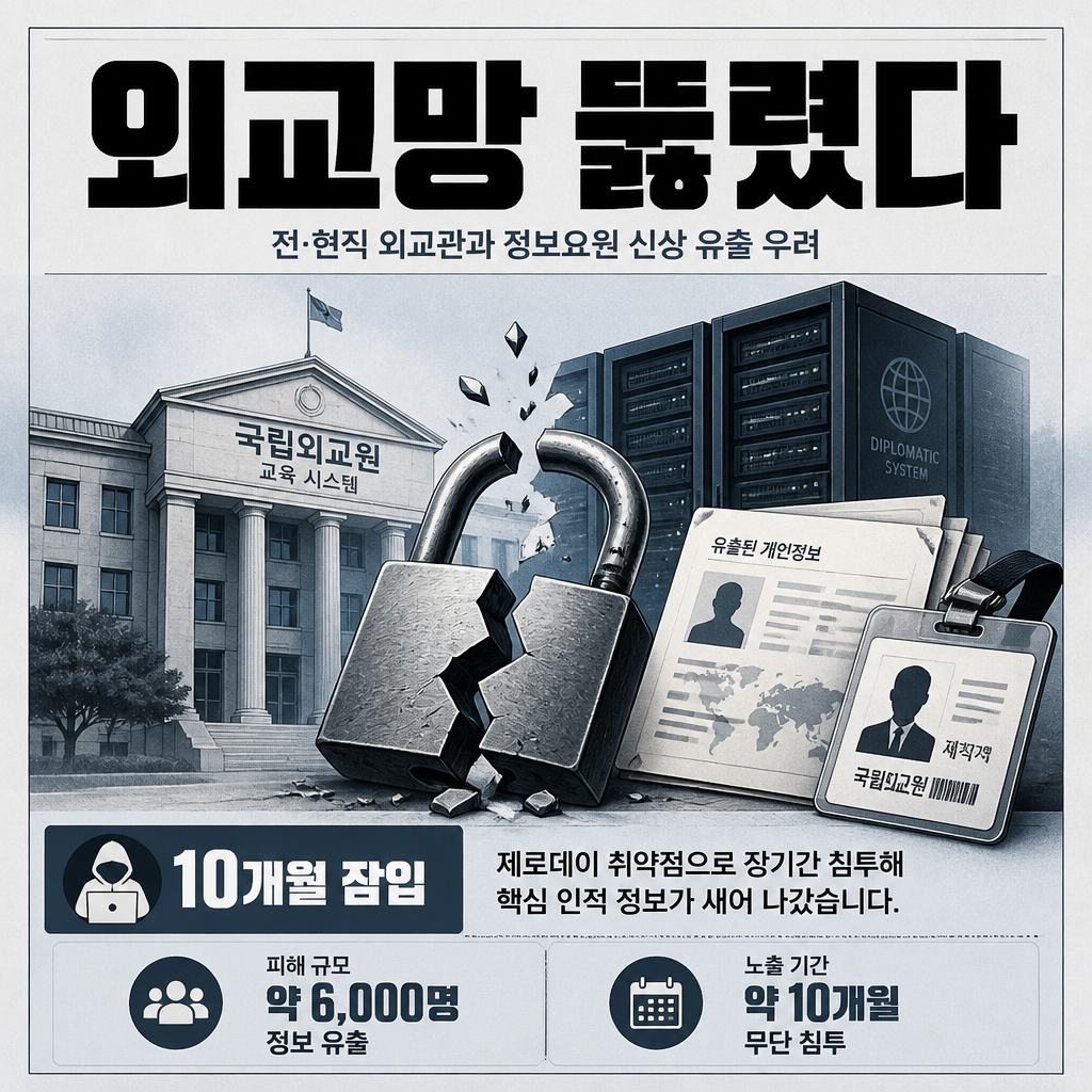 외교망 뚫렸다