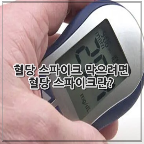 혈당 스파이크 막으려면 혈당 스파이크란?