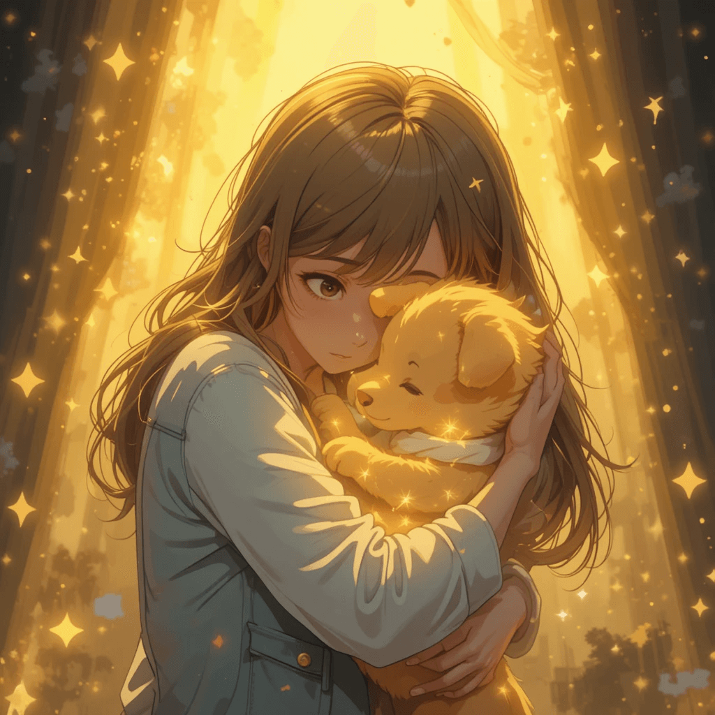 강아지가 나오는 길몽 중 금빛강아지를 안는 꿈