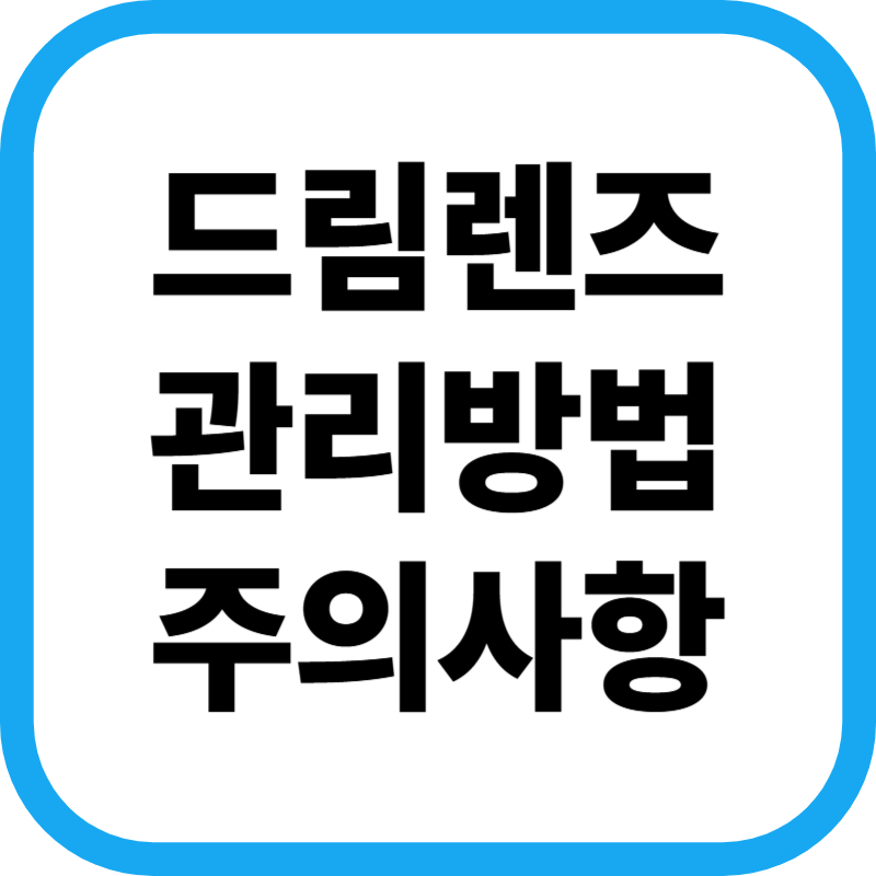 드림렌즈 글 표지