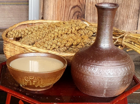 한국의 떡 종류 오메기떡-오메기술