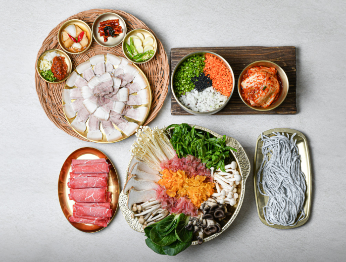 기장옥샤브칼국수 수원본점 음식