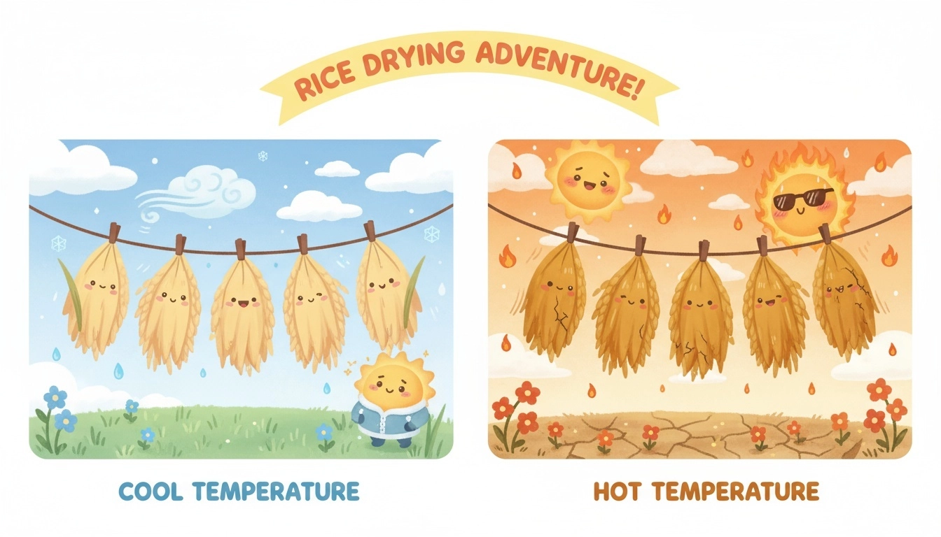 찰벼는 저온과 고온 중 어느 온도로 건조하는 게 좋을까 저온 vs 고온 품질 비교