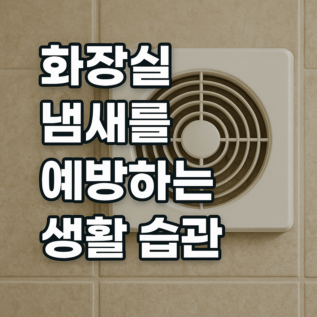 화장실 냄새를 예방하는 생활 습관