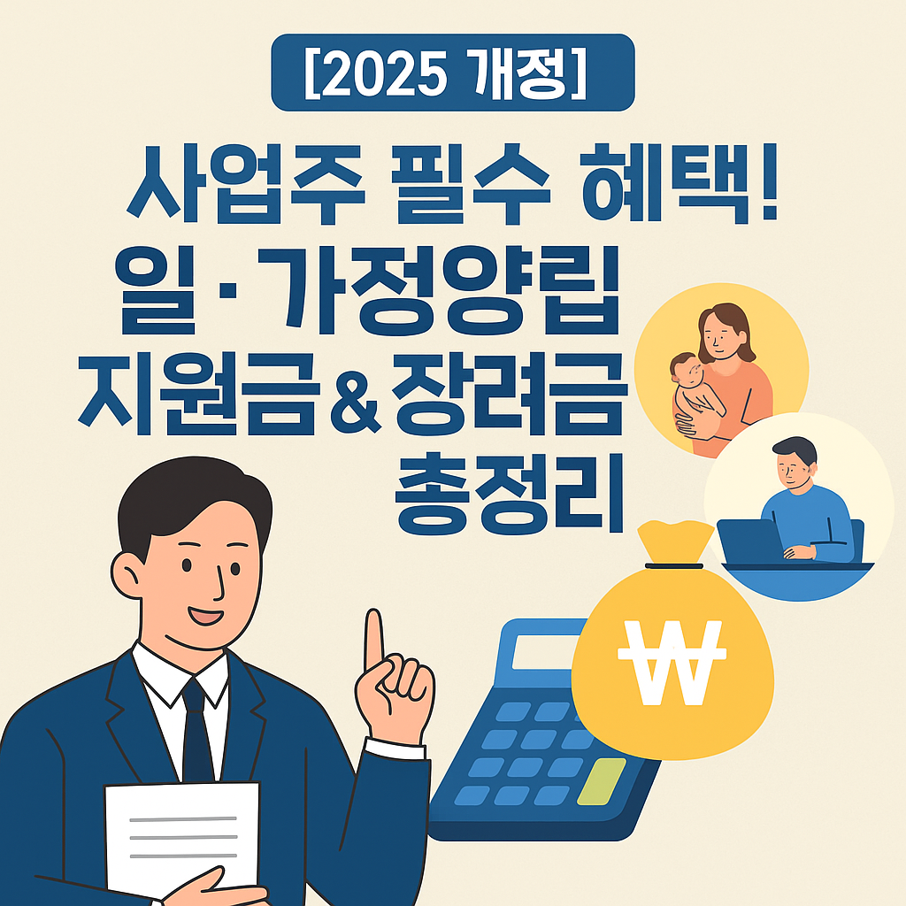 일&middot;가정양립 지원금 &amp; 장려금 총정리