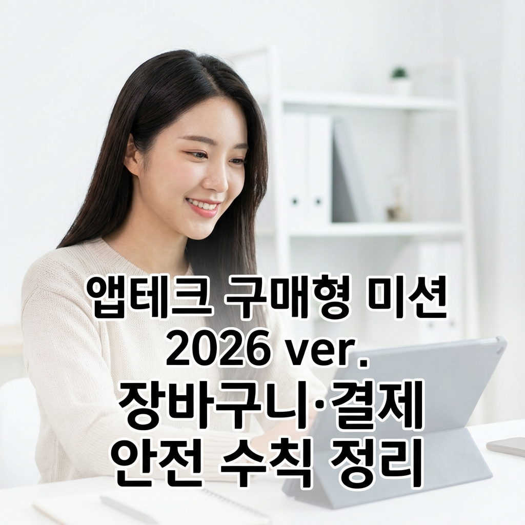 앱테크 구매형 미션 2026 ver. | 장바구니·결제 안전 수칙 정리