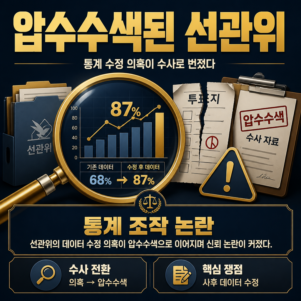 압수수색된 선관위