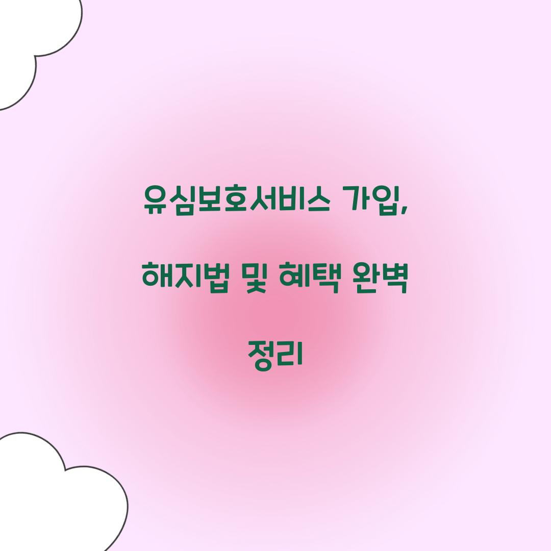 유심보호서비스 가입