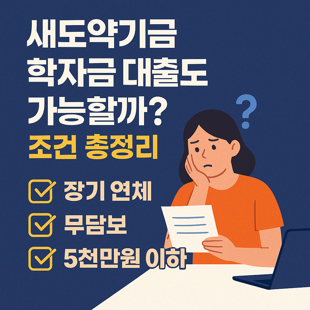 새도약기금 학자금 대출 신청자격 총정리 인포그래픽