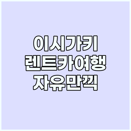 이시가키 섬 렌트카: 자유여행을 위한..