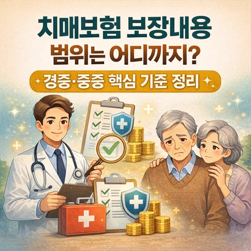 치매보험 보장내용 범위 썸네일
