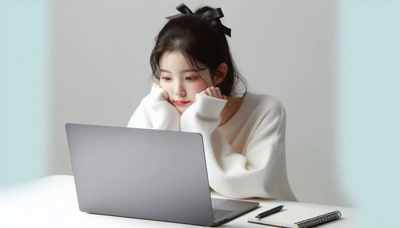 코인-공부-하는법을-알아보고-가상자산-관리하는-여성의-모습