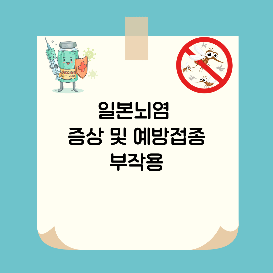 일본뇌염 증상 및 예방접종 부작용