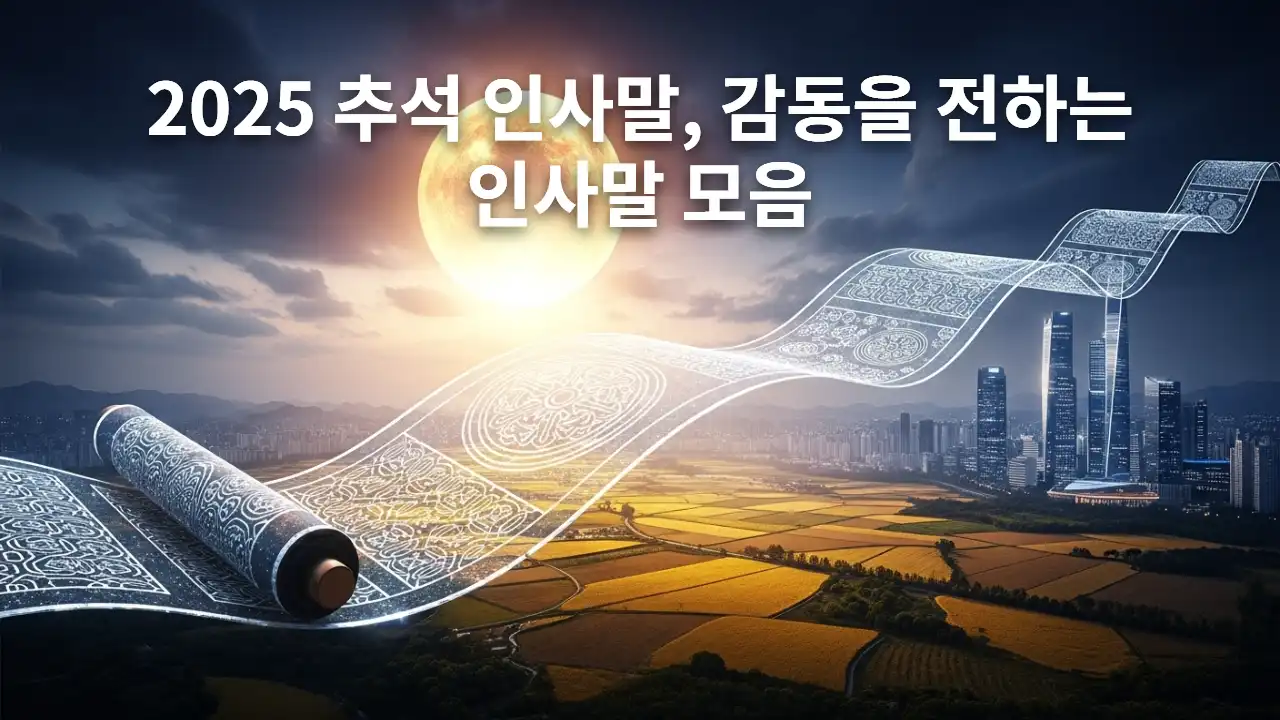 2025년 추석 인사말