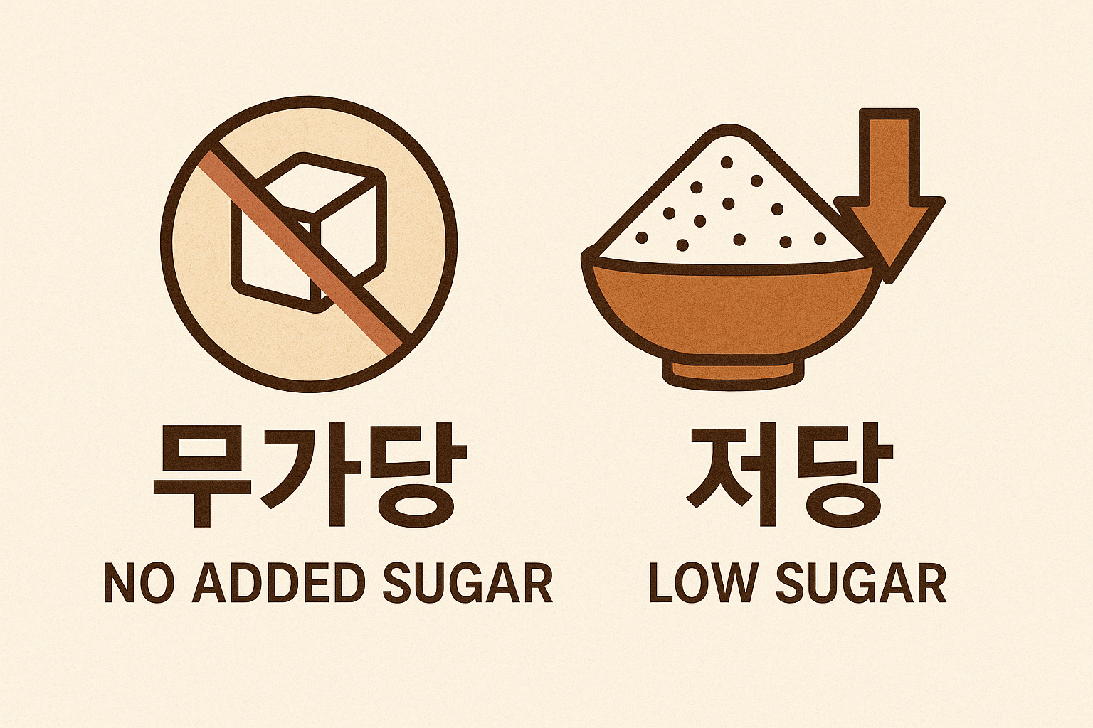 무가당, 저당 이미지