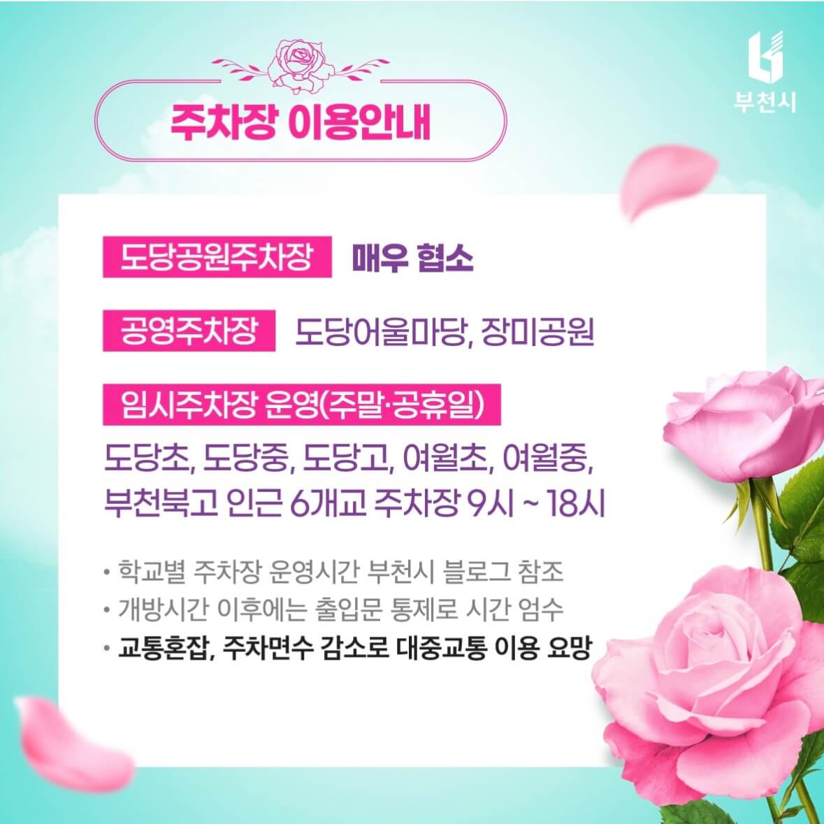 부천 백만송이장미공원 장미축제