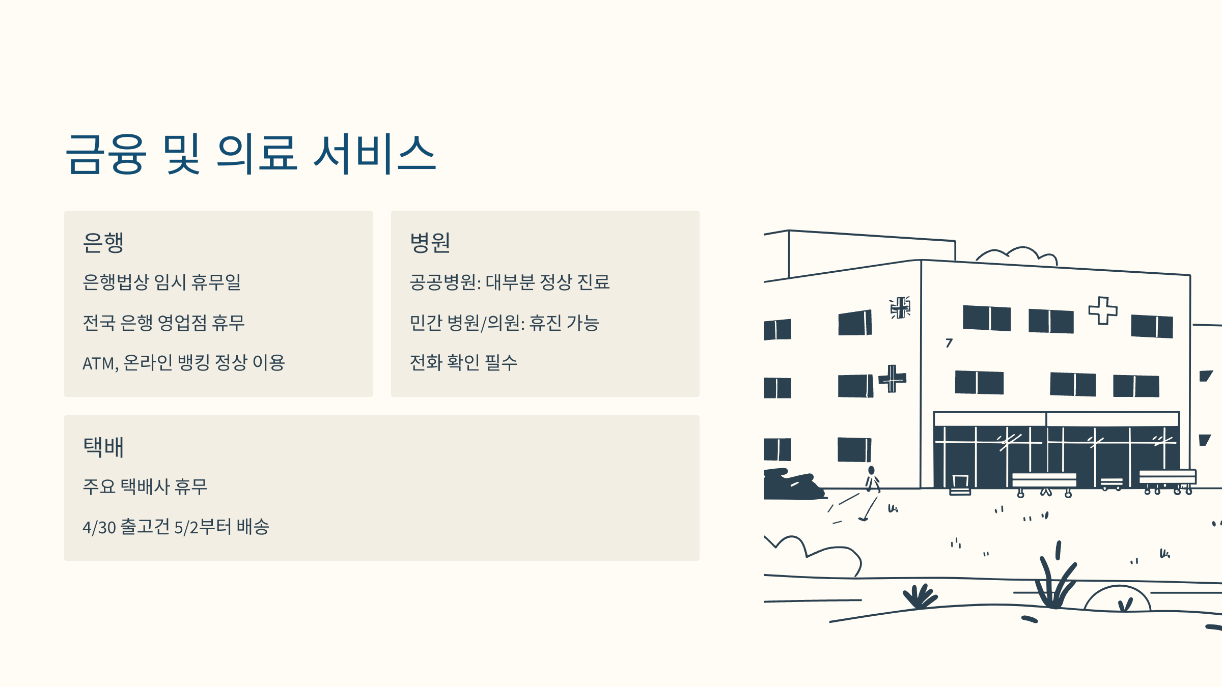 금융 및 의료 서비스