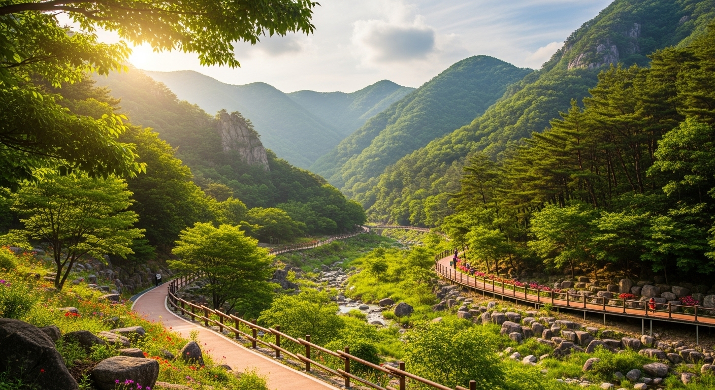 좋은 사람과 함께 걷고 싶은 계곡