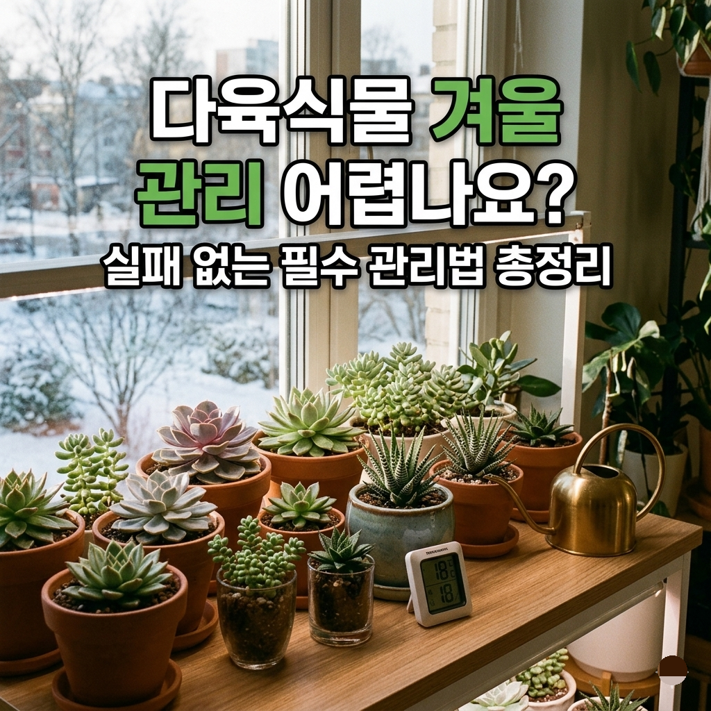 다육식물 겨울 관리 어렵나요?