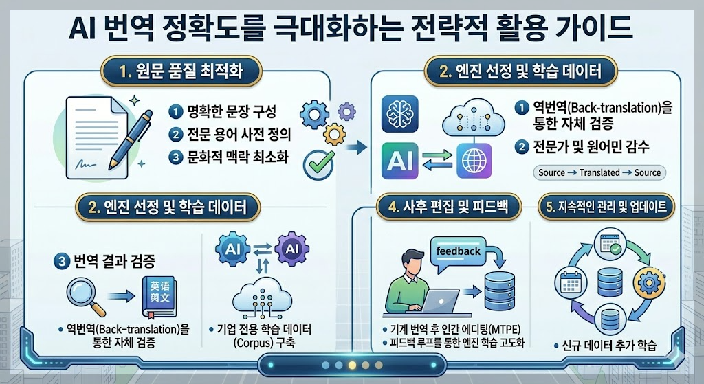 AI 번역 정확도를 극대화하는 전략적 활용 가이드