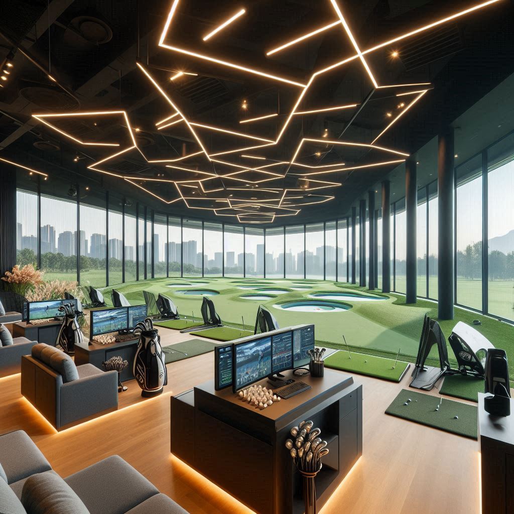 실내골프연습장 배경
