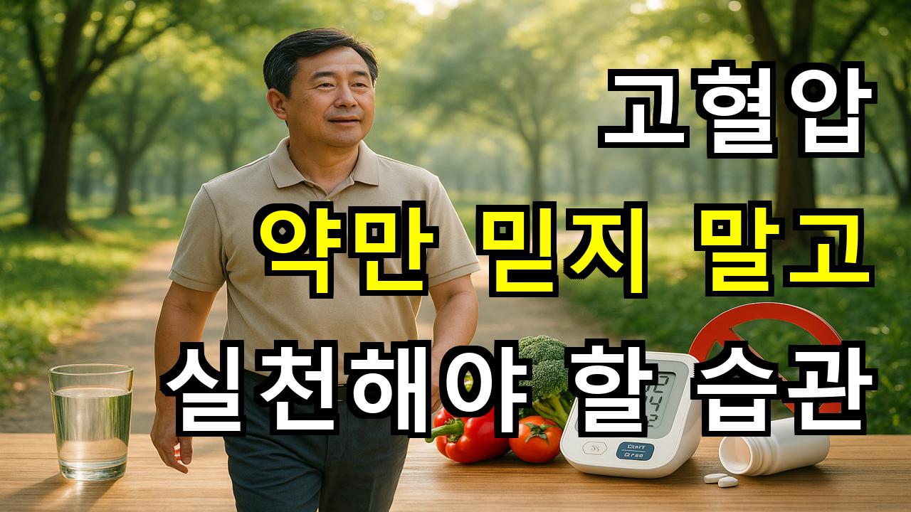고혈압, 약만 믿지 말고 실천해야 할 습관