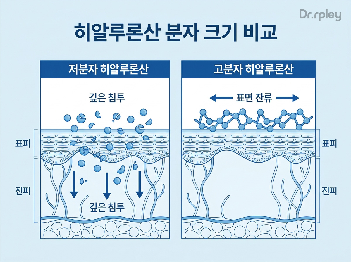 닥터리플리 저분자 고분자 히알루론산 분자량 비교