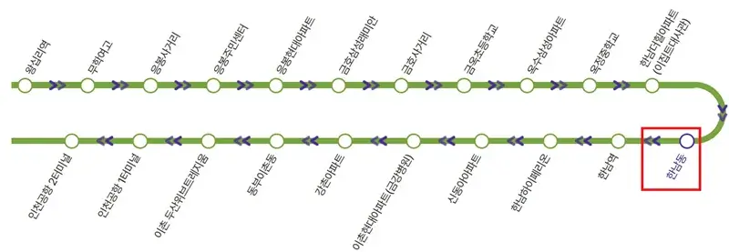 한남동 인천공항 공항버스 노선
