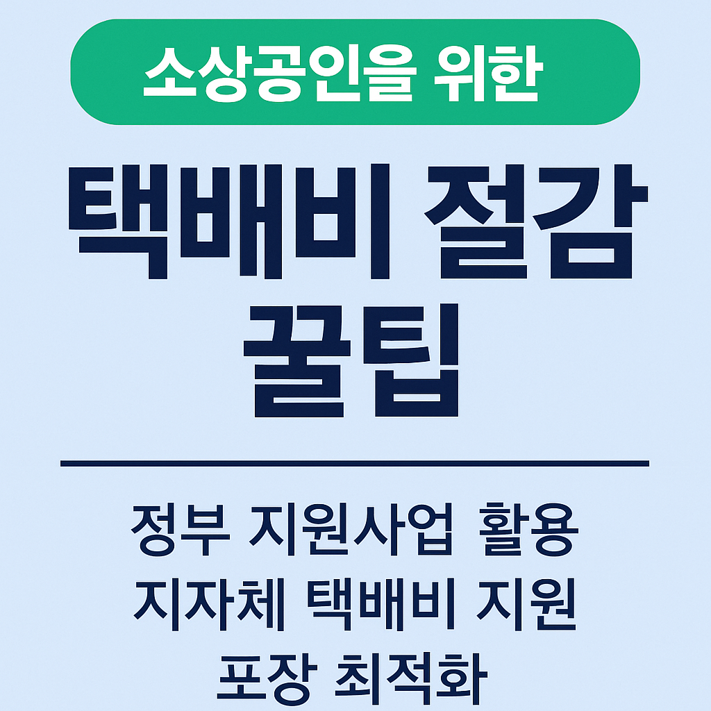 소상공인을 위한 택배비 절감 꿀팁 관련사진