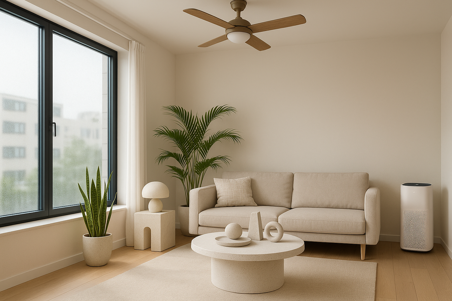 깔끔하고 현대적인 거실 인테리어