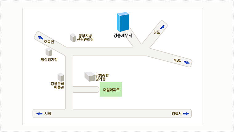 강릉세무서 주소와 위치