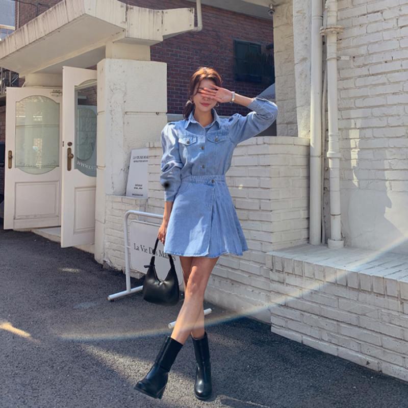 디프니 오브데님투피스SET