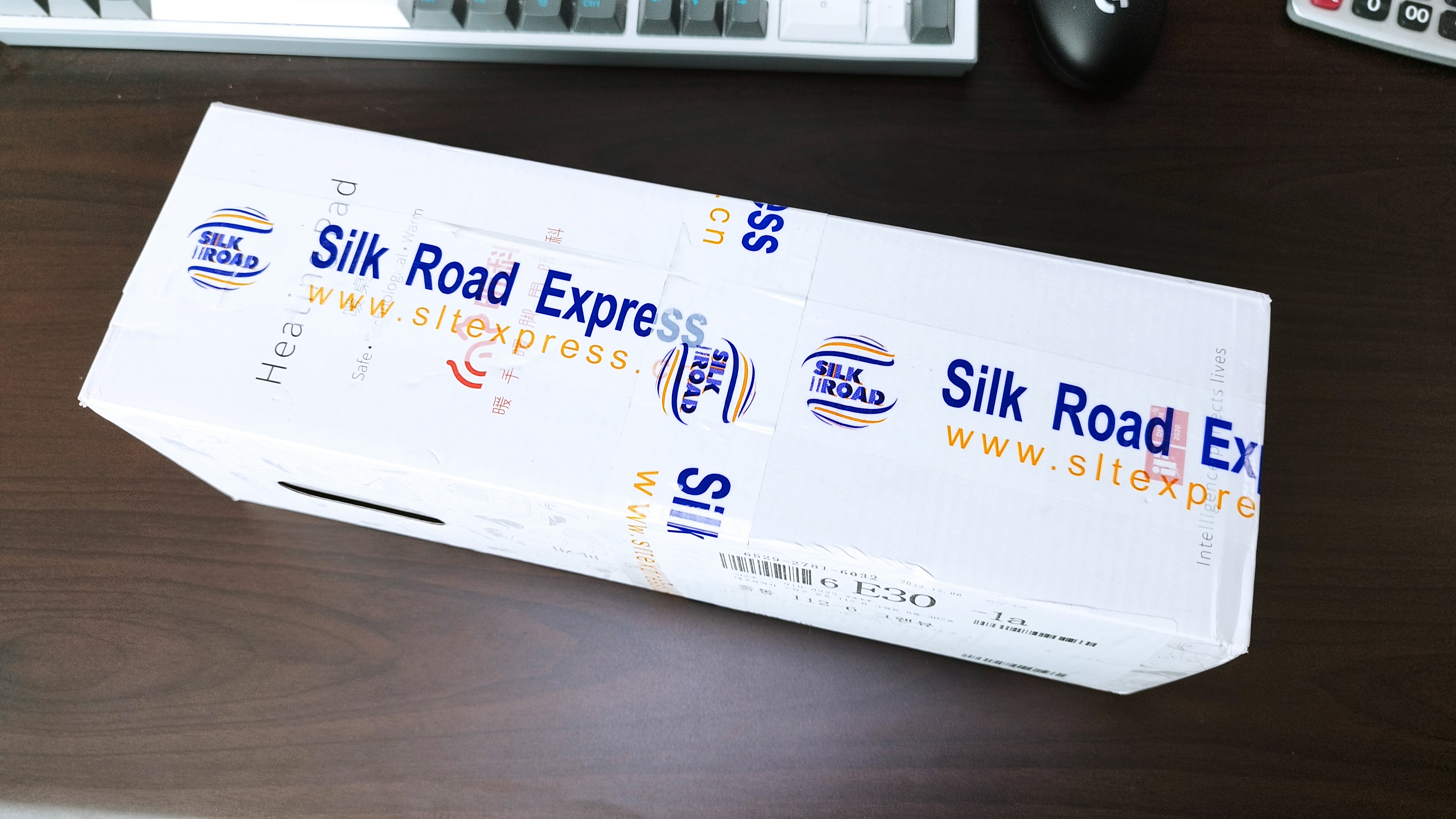 온열마우스매트 도착