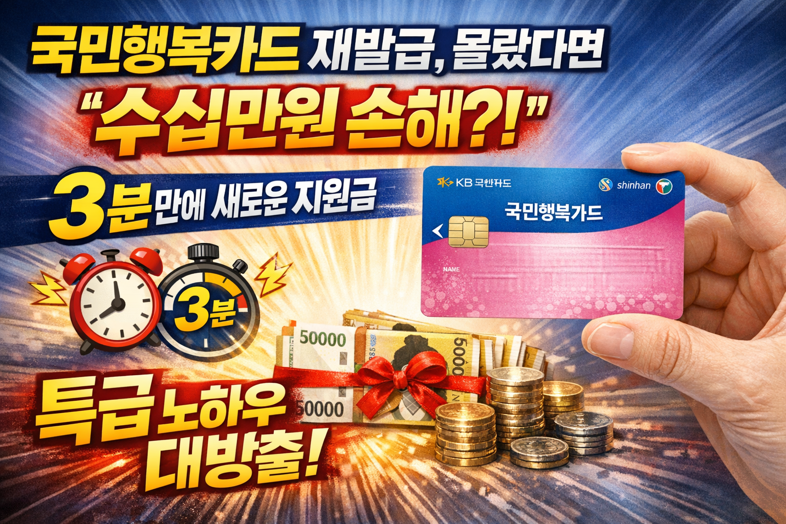 🎁국민행복카드 재발급, 몰랐다면 '수십만원 손해'?