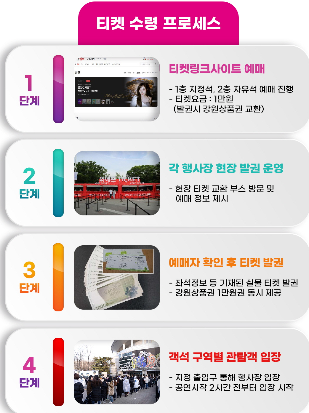 강원 2024 문화올림픽 K-컬처 페스티벌 티켓 수령 안내