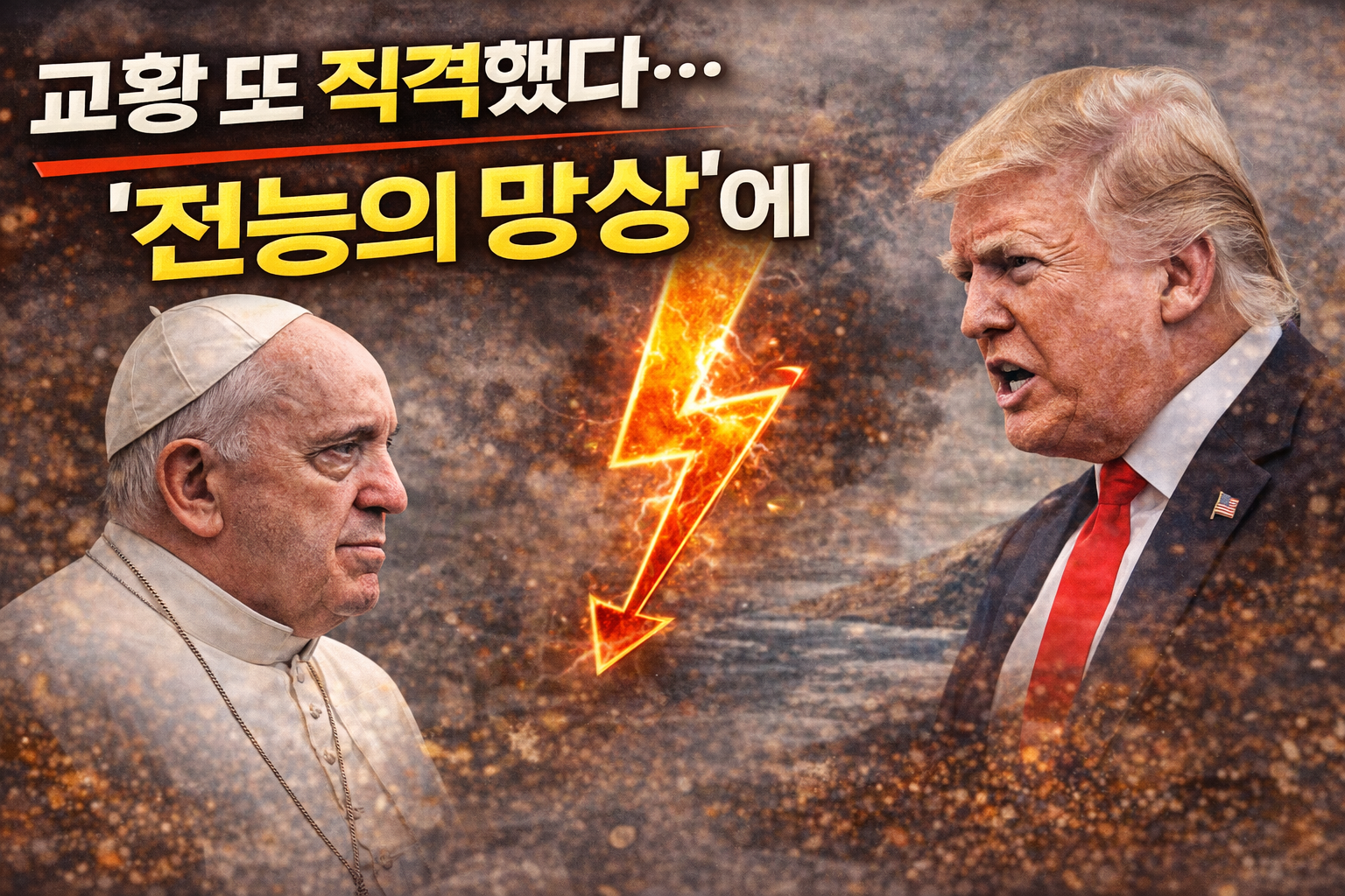 교황 또 직격했다…“전능의 망상”에 트럼프 격분