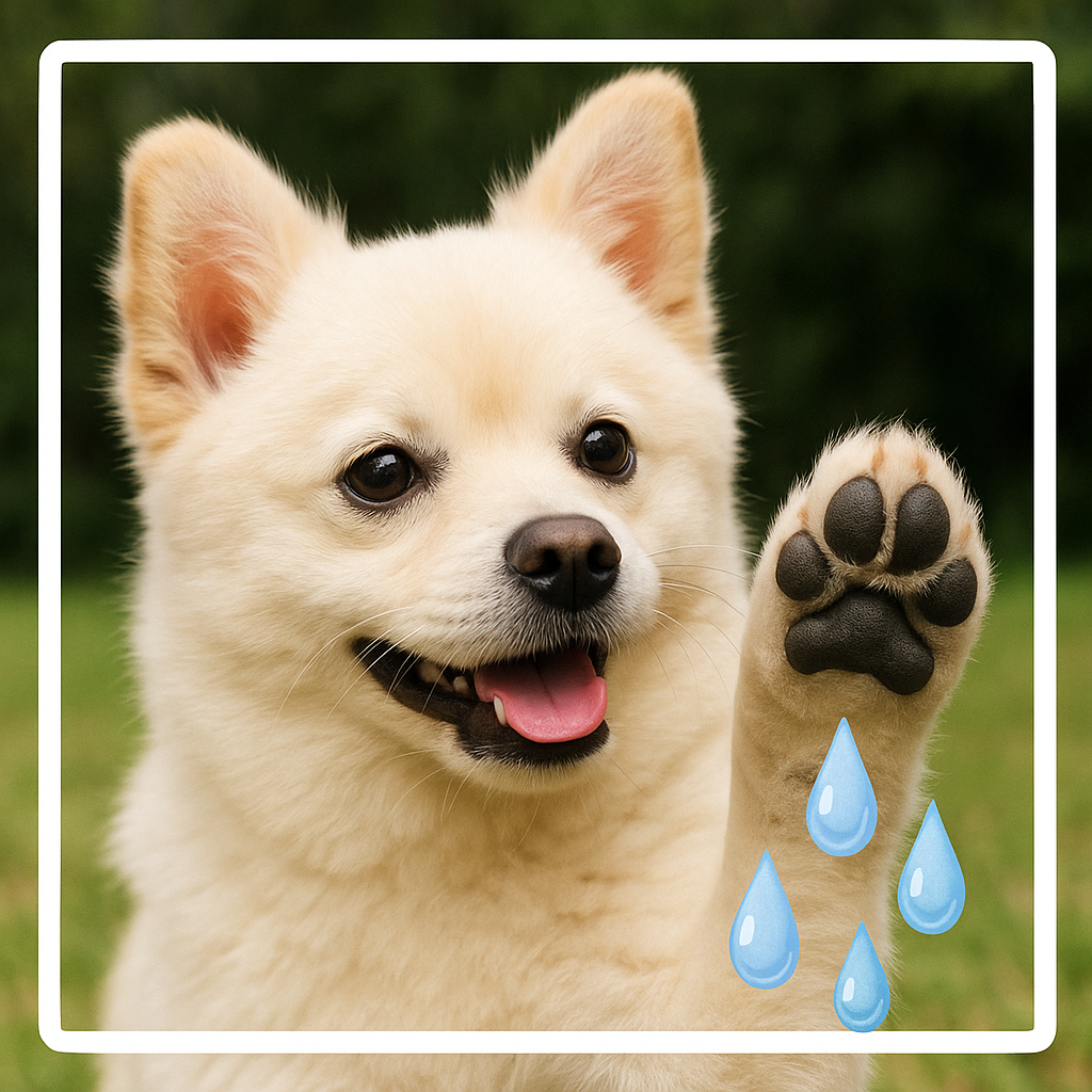 강아지 발바닥 땀,Dog paw sweat