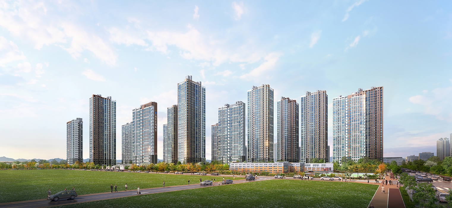 평택 브레인시티 2BL 대광로제비앙 모아엘가 전경