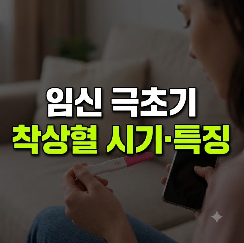 임신 극초기 착상혈 시기, 주요 특징, 임신테스트기 사용 시기 총정리