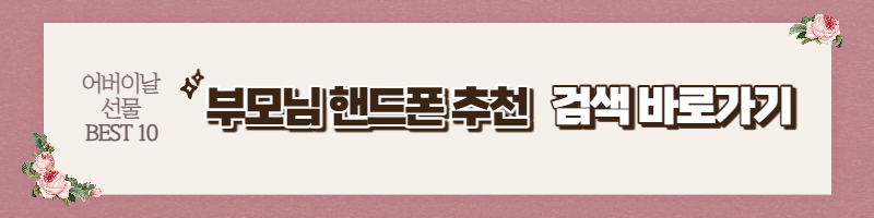 어버이날 선물 BEST 10