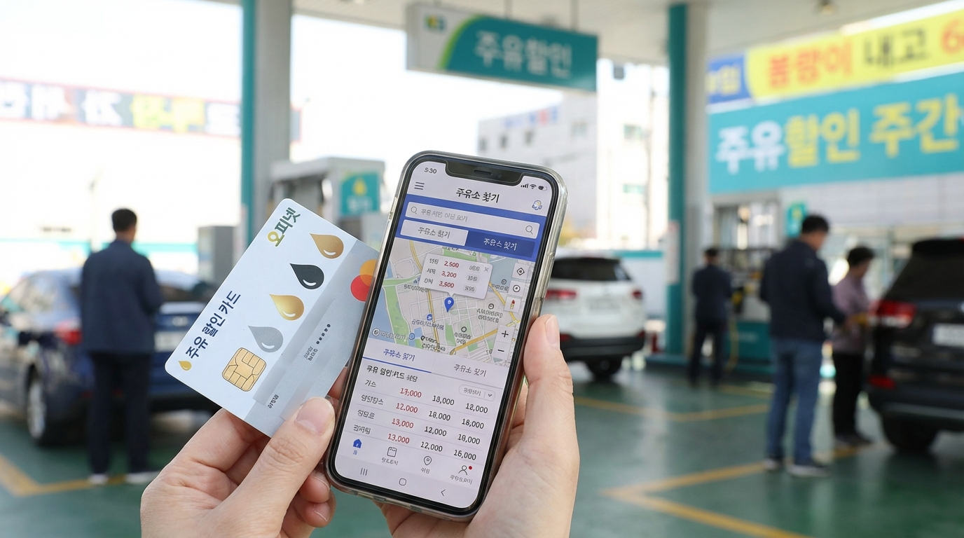 오피넷 앱과 주유 할인 카드를 활용한 기름값 절약 방법