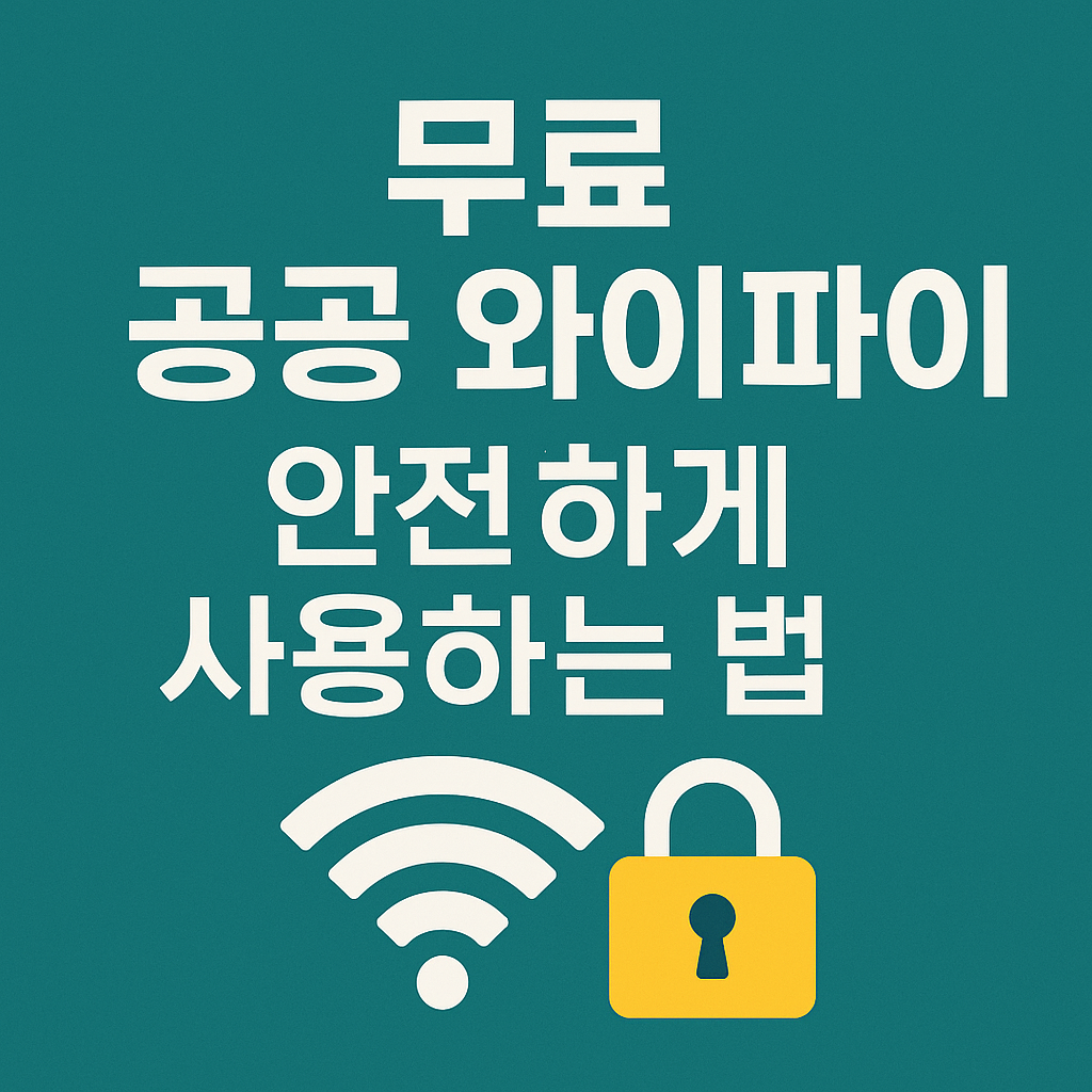 무료 공공 와이파이 안전하게 사용하는 법