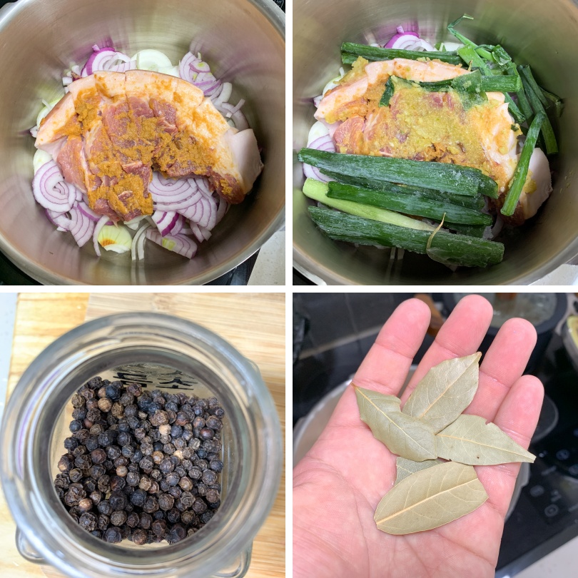 무수분-수육-통후추-월계수잎