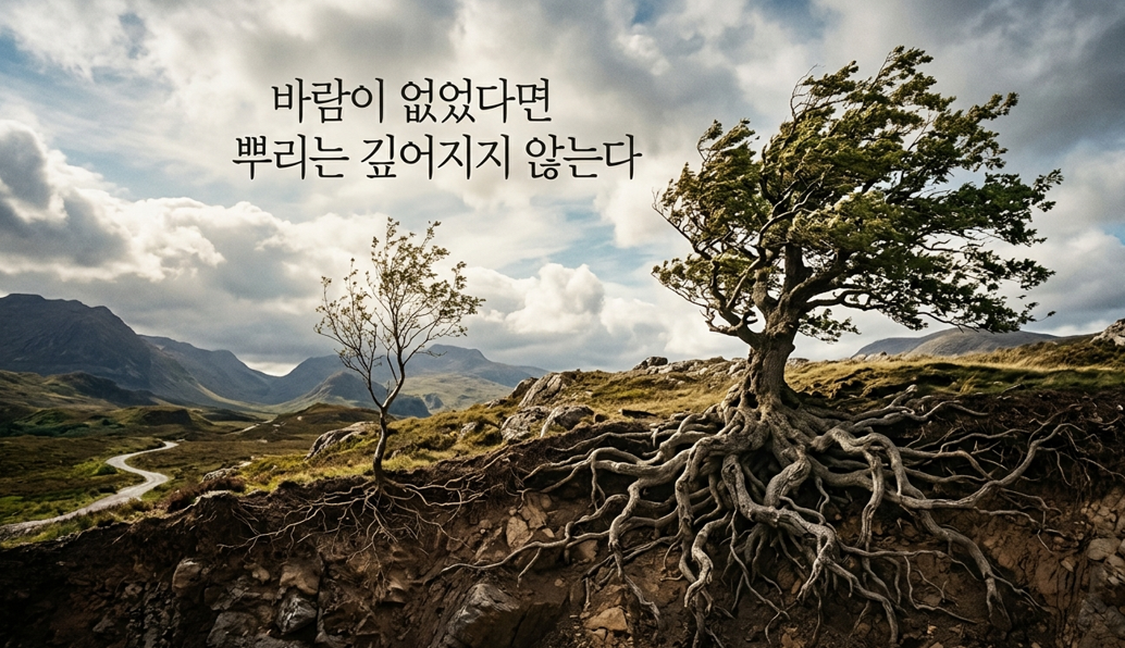 바람이 없었다면 뿌리는 깊어지지 않는다