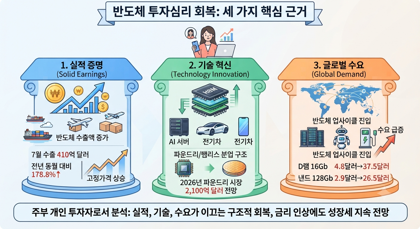 반도체 투자심리 회복 (실적, 혁신, 수요)